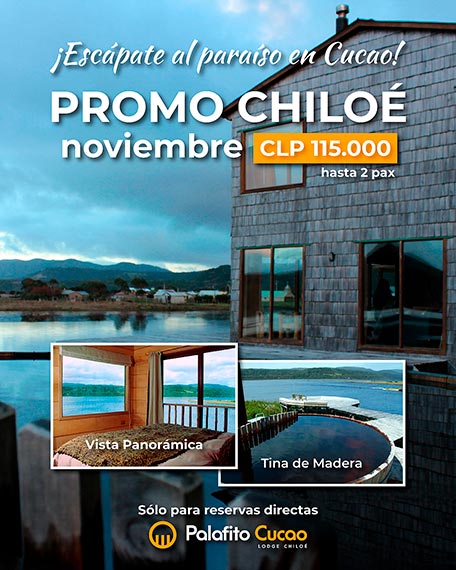 Promoción Habitación Doble Vista con Tina de Agua Caliente GRATIS en Chiloé